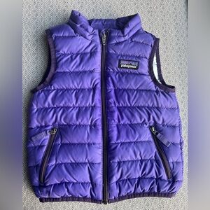 Patagonia Kids Down Sweater Vest Purple Girls Boys 18M Lightweight Puffer